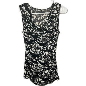 Women's DKNY Cowl Black Sleeveless Top Size XS
